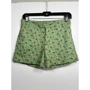 Sanctuary x Anthropologie Women's 25 Sage Green Odyssey Floral Shorts $80
